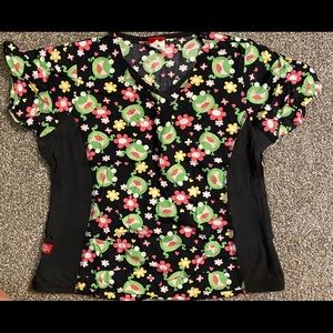 Dickies Frog Scrub Top